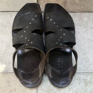 CYDWOQ handmade leather sandals, 38